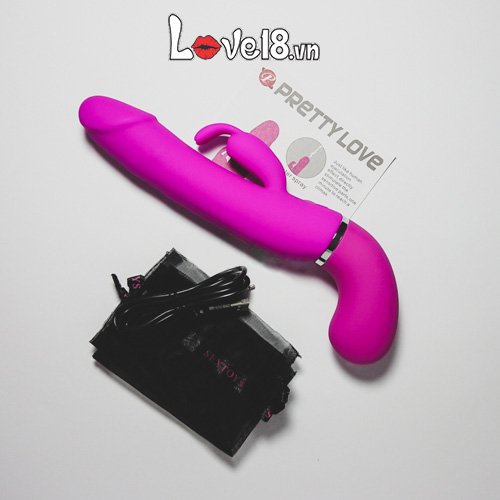 Dương vật giả bắn tinh Prettylove Henry silicon cao cấp rung mạnh