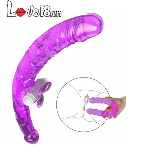 Đánh giá Dương vật giả 2 đầu có bướm rung massage âm vật giá rẻ