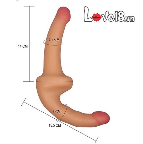 Dương vật giả Lovetoy 2 đầu mềm mịn tăng khoái cảm