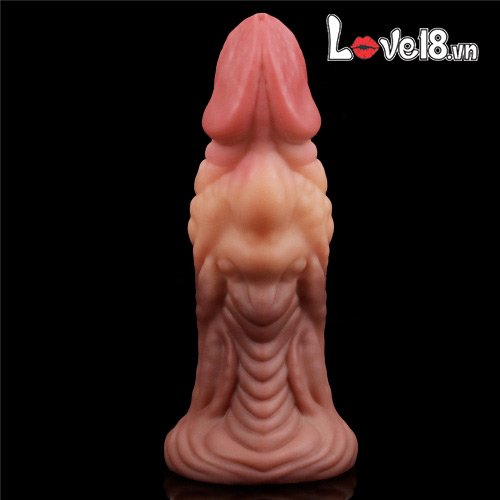 Dương vật giả 2 lớp siêu gân Lovetoy silicone kích thích mạnh 7 inch