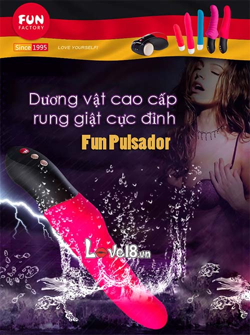 Dương Vật Giả Rung Thụt Fun Pulsador Hàng Đức Chính Hãng An Toàn