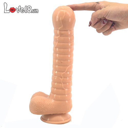 Dương vật giả bao quy đầu to khủng silicon kích thích điểm G cho nữ và gay