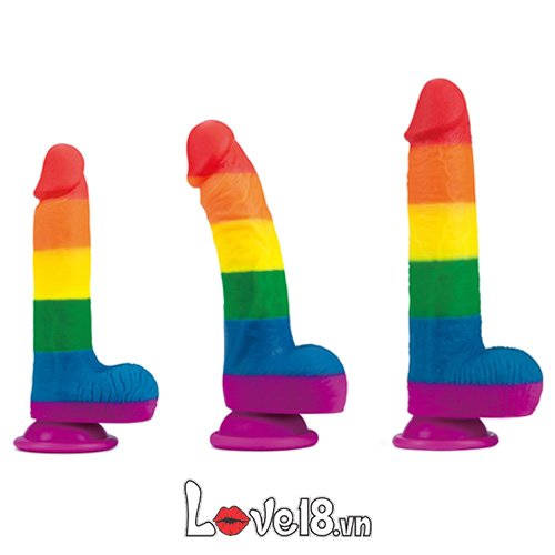 Địa chỉ bán Dương vật giả silicone đa sắc Lovetoy Prider 3 size 7.5 – 8.0 – 9.0 Inch  mới nhất