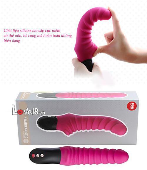 Dương vật giả rung thụt Fun Stronic Drei cao cấp USB êm ái