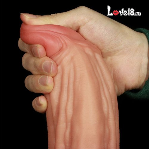 Dương vật giả silicone 2 lớp Lovetoy King Sized siêu thực thỏa mãn