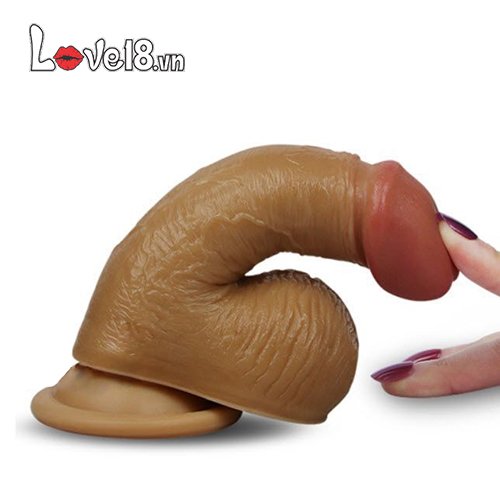 Dương vật giả silicone 2 lớp Lovetoy Nature Cock Luca cực thực cảm