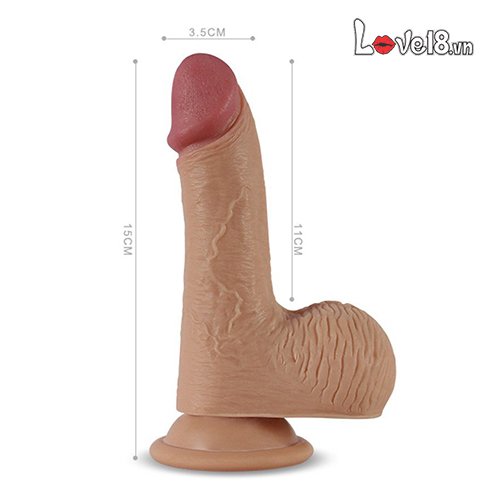 Dương vật giả silicone 2 lớp Lovetoy Nature Cock Luca cực thực cảm