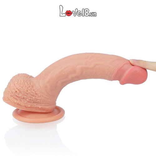 Dương vật giả silicone Lovetoy siêu mềm 2 thớ kích thích cực đỉnh