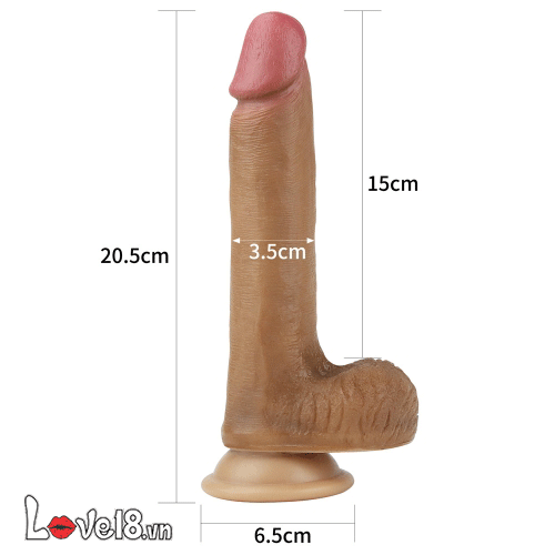 Dương vật giả silicone Lovetoy siêu mềm 2 thớ kích thích cực đỉnh