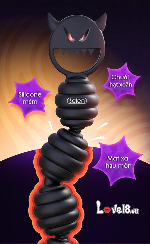 Dụng Cụ Hậu Môn Hình Mặt Quỷ Chuỗi Hạt Xoắn Kích Thích