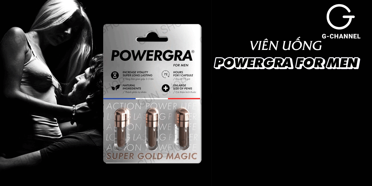 Powergra For Men Tăng Kích Thước Kéo Dài Thời Gian Quan Hệ