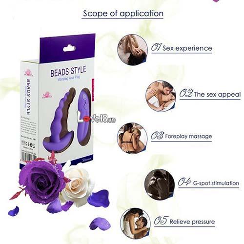 Dụng Cụ Hậu Môn Mỏ Neo Rung 10 Kiểu, Siêu Kích Thích Dịu Êm