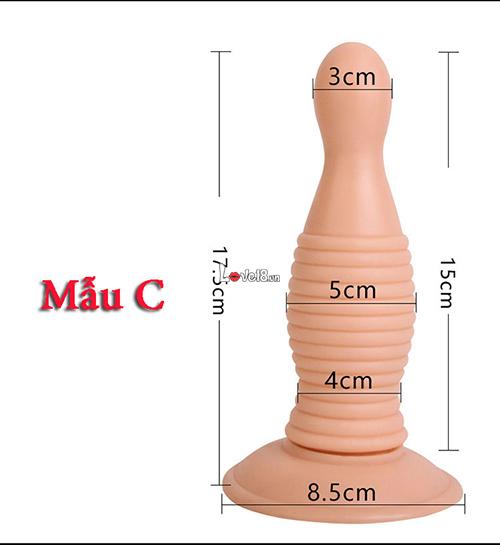 Butt Plug Hít Tường Size Lớn Siêu Thoải Mái Tăng Khoái Cảm