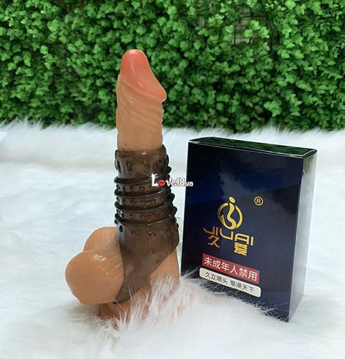 Bao đôn dên khúc giữa JIUAI có quai đeo, gai silicon kích thích