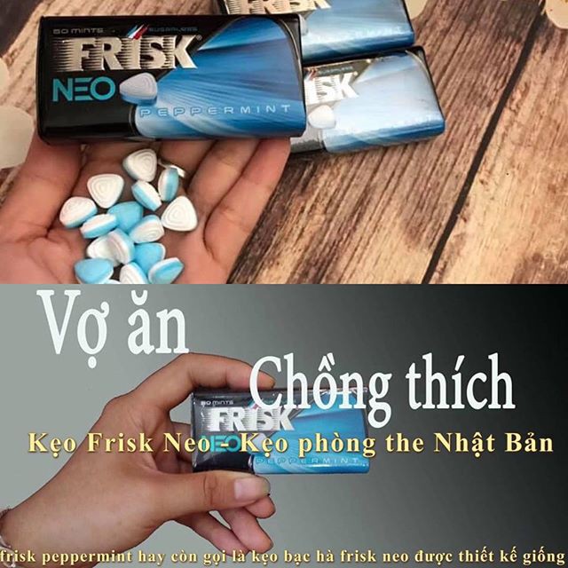 Frisk Neo Peppermint bạc hà Nhật 50 viên kẹo ngậm yêu thích