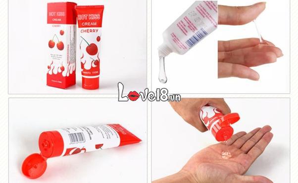 Gel Bôi Trơn Hot Kiss 100ml Hương Cherry Tăng Khoái Cảm