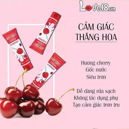 Gel Bôi Trơn Hot Kiss 100ml Hương Cherry Tăng Khoái Cảm