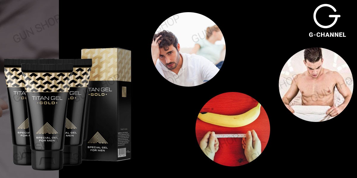 Sỉ Gel bôi trơn tăng kích thước cao cấp - Titan Gold - Chai 50ml  hàng xách tay