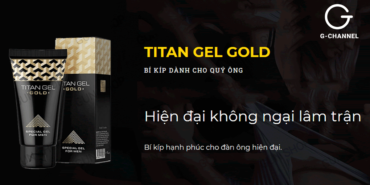 Sỉ Gel bôi trơn tăng kích thước cao cấp - Titan Gold - Chai 50ml  hàng xách tay