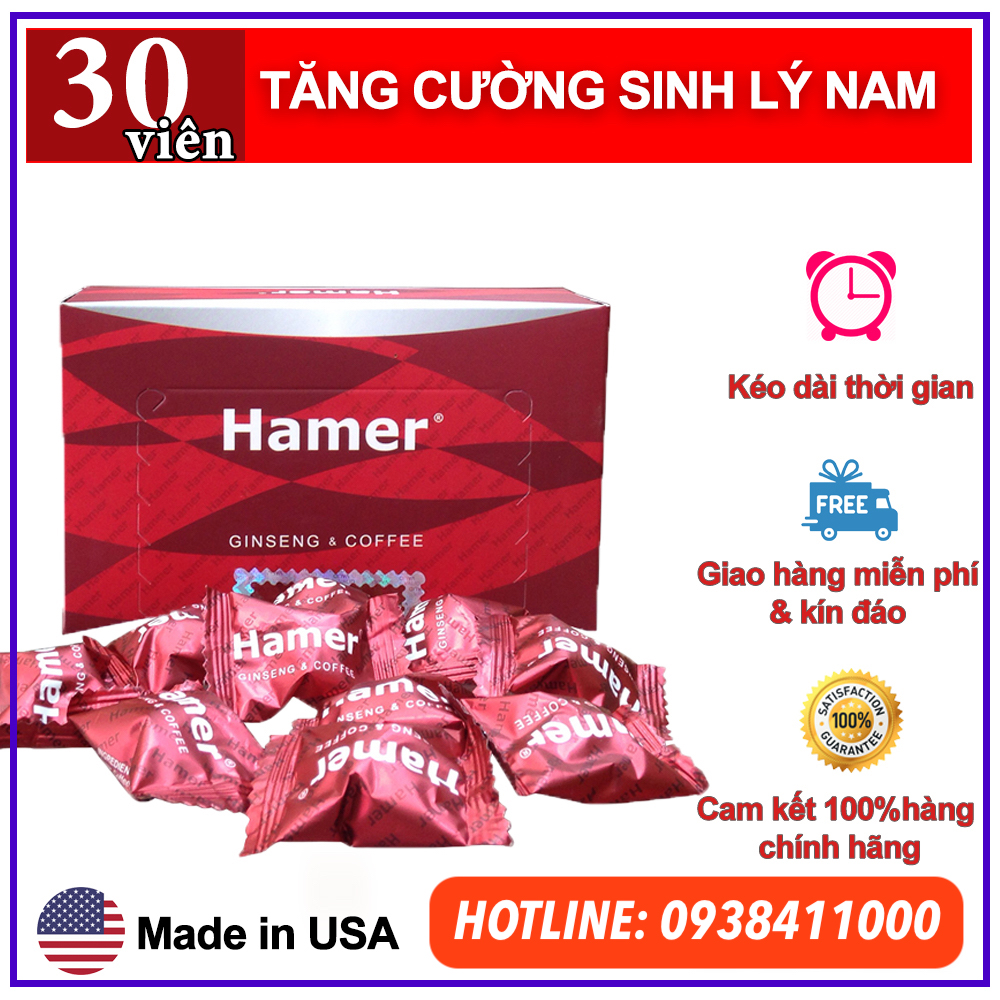 Kẹo sâm Hamer USA tăng cường sinh lực kéo dài thời gian quan hệ chính hãng