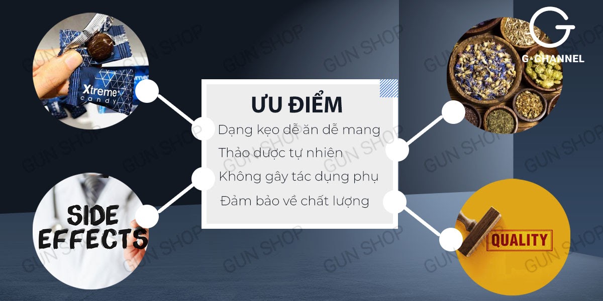 Kẹo nhân sâm Xtreme tăng sinh lý bền bỉ mua ngay 1 viên