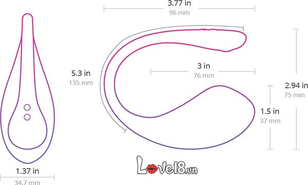 Trứng rung Lovense Lush 3 cao cấp điều khiển smartphone, rung mạnh Trứng rung Lovense Lush 3 cao cấp điều khiển smartphone, rung mạnh
