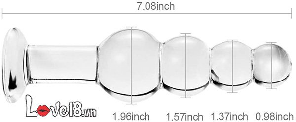 Kích thích hậu môn Chuỗi bi thủy tinh to Mua ngay Giảm giá