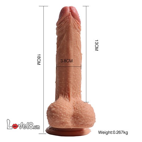 Bán Dương vật giả gắn tường silicon siêu mềm 2 lớp Crowley Penis  chính hãng