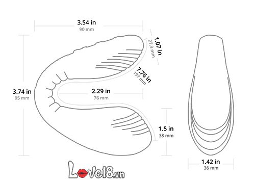Địa chỉ bán Trứng rung tình yêu hai đầu Lovense Quake  hàng mới về