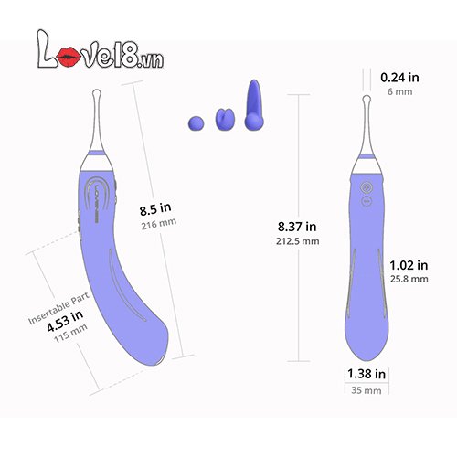  Thông tin Máy massage 2 đầu kích thích đa điểm Lovense Hyphy – Điều khiển qua app giá rẻ