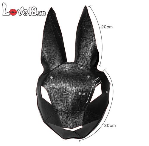 Mặt nạ cosplay thỏ đen siêu quyến rũ chơi đùa kích thích
