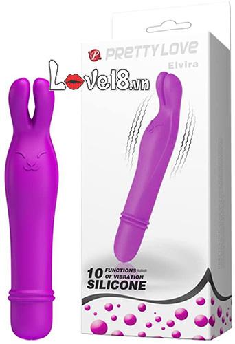 Máy Mát Xa Hai Ngón Elvira Tím Dễ Thương Sextoy Cho Nữ