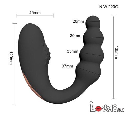 Máy Rung 2 Đầu U Massage Hậu Môn Kích Thích Faak