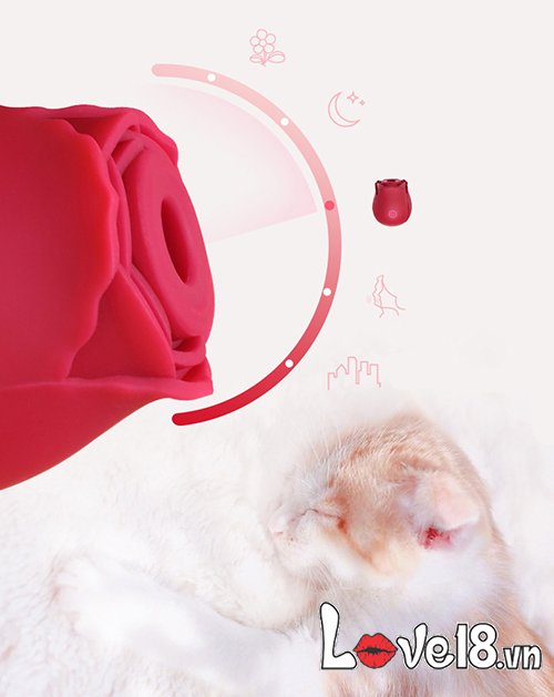 Máy rung liếm âm vật OMYSKY hoa kích thích cực mạnh, bú mút