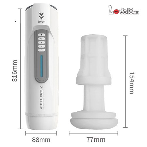 Máy thủ dâm tự động Leten A380 Pro 3 rung thụt sưởi ấm