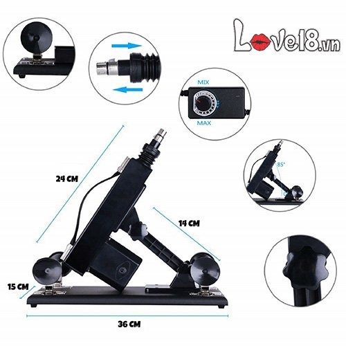 Máy thủ dâm tự động Machingun rung thụt kích thích nữ giải tỏa sinh lý