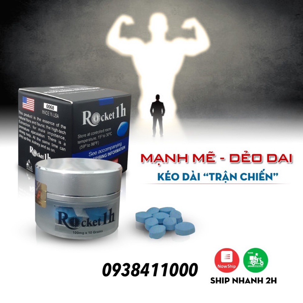 Rocket 1h Mỹ viên cường dương chính hãng kéo dài thời gian xuất tinh