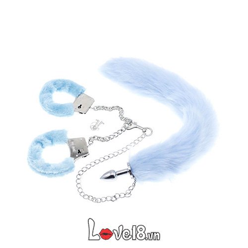 Bộ đồ chơi tình dục còng tay đuôi chồn siêu kích thích