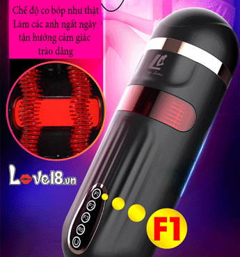 Âm đạo giả Freeland cao cấp rung thụt co bóp mạnh chất liệu silicone ABS