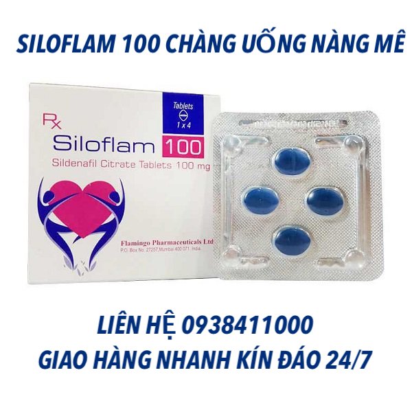 Siloflam 100mg tăng cường sinh lý nam, kéo dài thời gian quan hệ hiệu quả