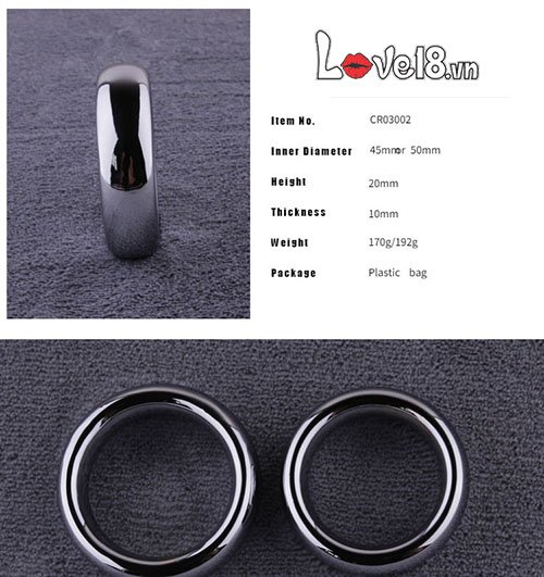 Vòng Dương Vật Trơn Cao Cấp Hợp Kim Kích Thích Tình Dục