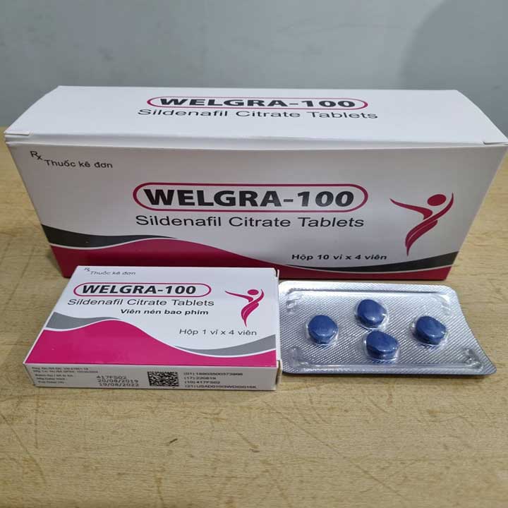 Welgra 100mg Ấn Độ tăng cường sinh lý nam hiệu quả mạnh mẽ