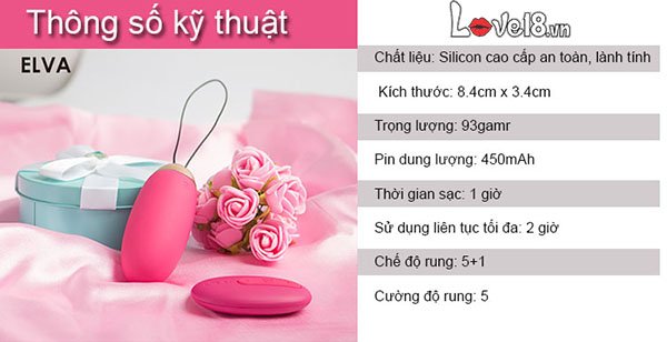 Bảng giá Trứng Rung Điều Khiển Từ Xa Svakom Elva  giá sỉ