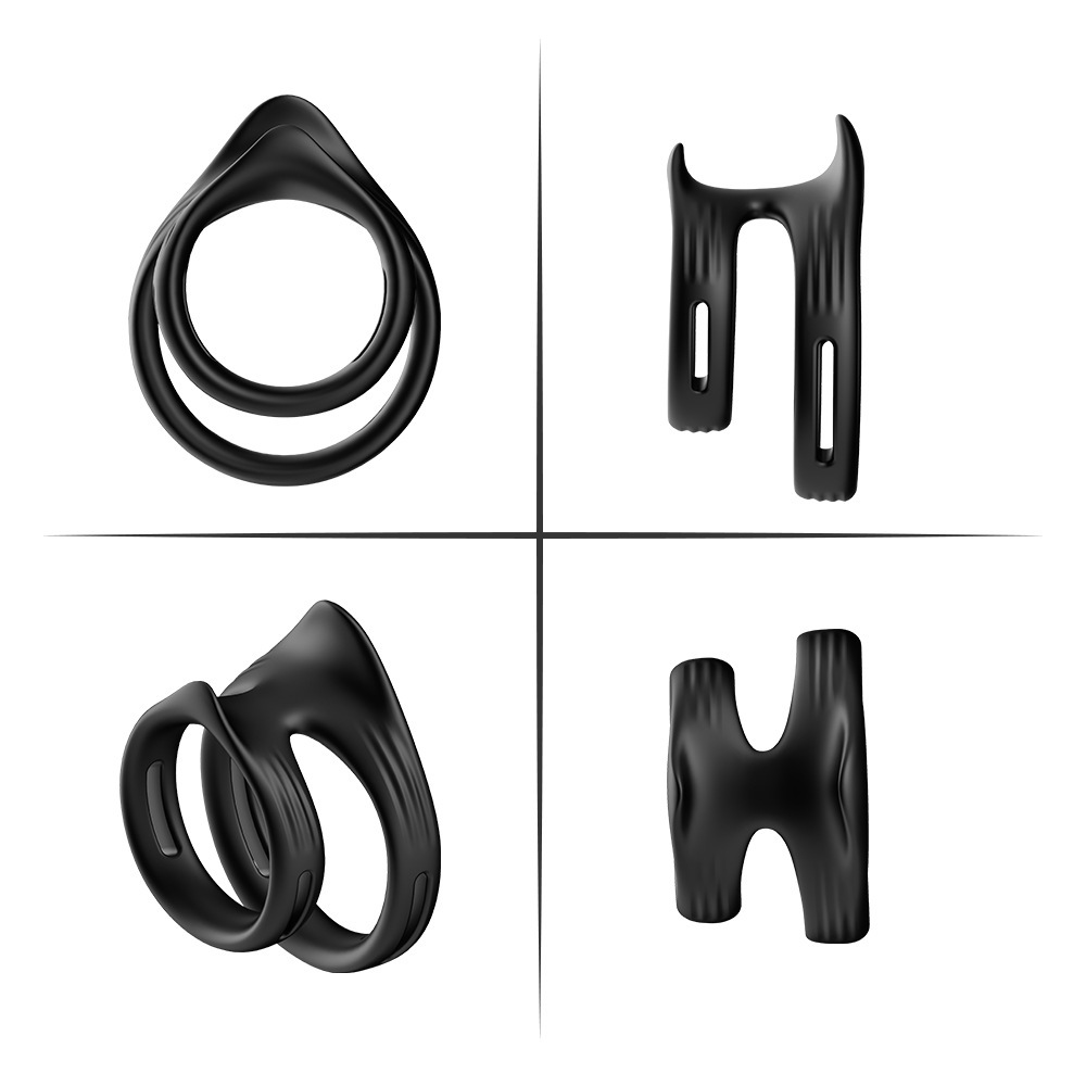 Vòng đôi silicon Cock Ring Saty Hard Mỹ cao cấp tăng khoái cảm gia đình