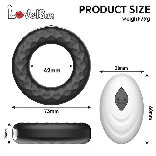 Vòng rung dương vật SECWELL điều khiển xa kích thích cực đại