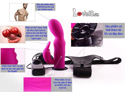 Đồ Chơi Tình Dục Dây Đeo Lưỡi Rung Liếm Âm Vật Siêu Mềm