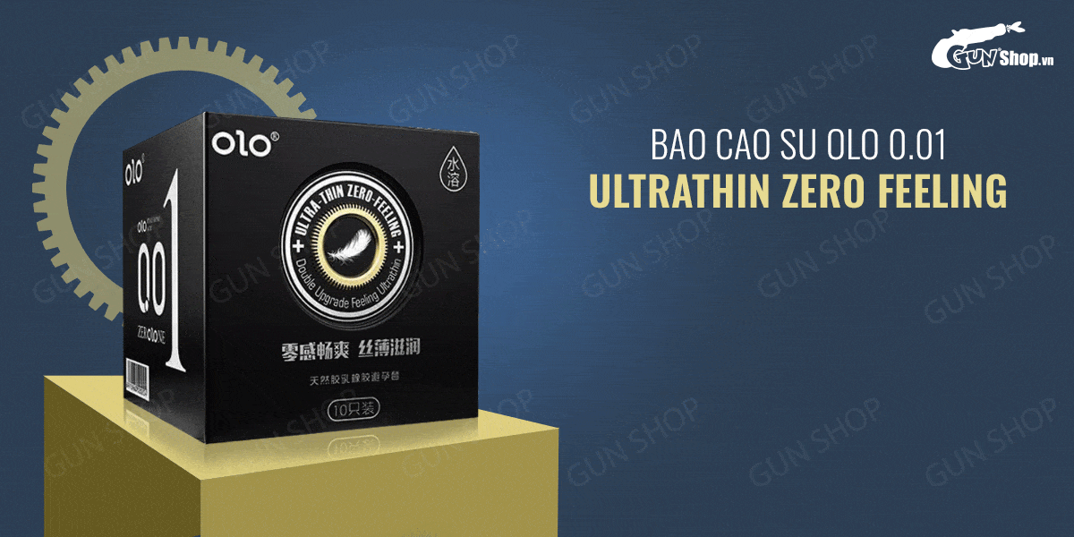  So sánh Bao cao su OLO 0.01 Ultrathin Zero Feeling - Siêu mỏng gai hương vani - Hộp 10 cái tốt nhất
