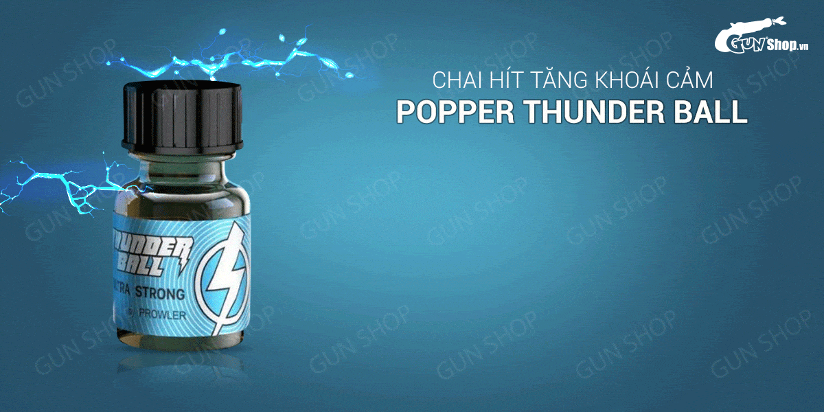  Giá sỉ Chai hít tăng khoái cảm Popper Thunder Ball - Chai 10ml hàng mới về