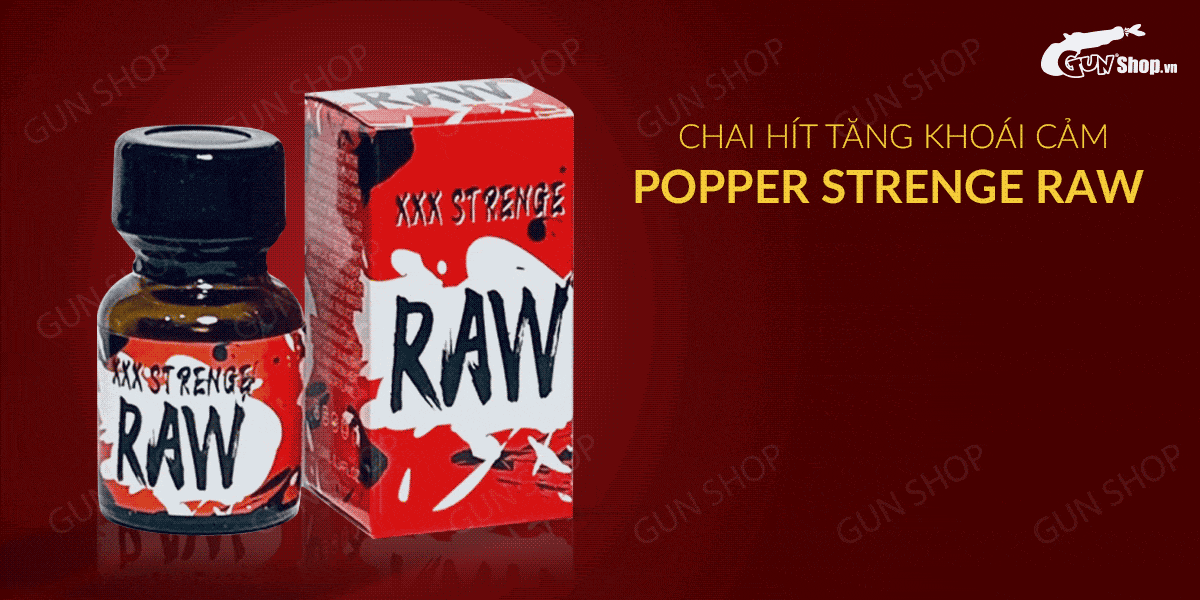  Kho sỉ Chai hít tăng khoái cảm Popper Strenge Raw - Chai 10ml hàng xách tay