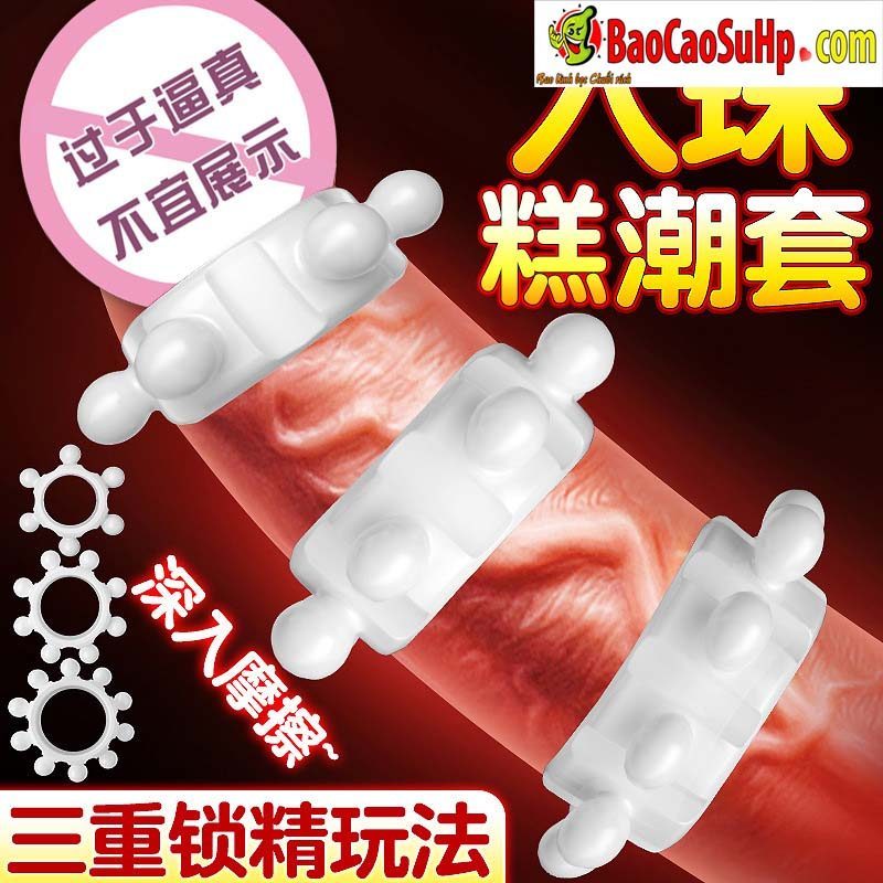 Bộ Vòng Đeo Dương Vật Puppy 3 Vòng Bi To USA Tăng Kích Thước